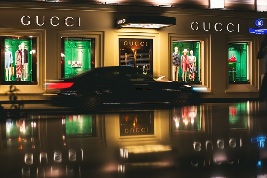 Image of a Gucci store front