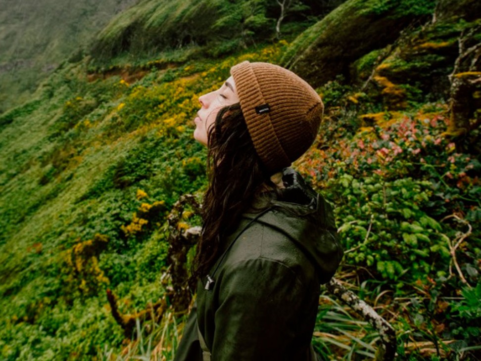 Image of a woman in the mountains
