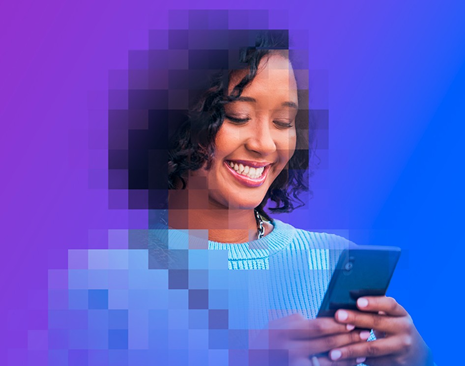Woman with a mobile phone