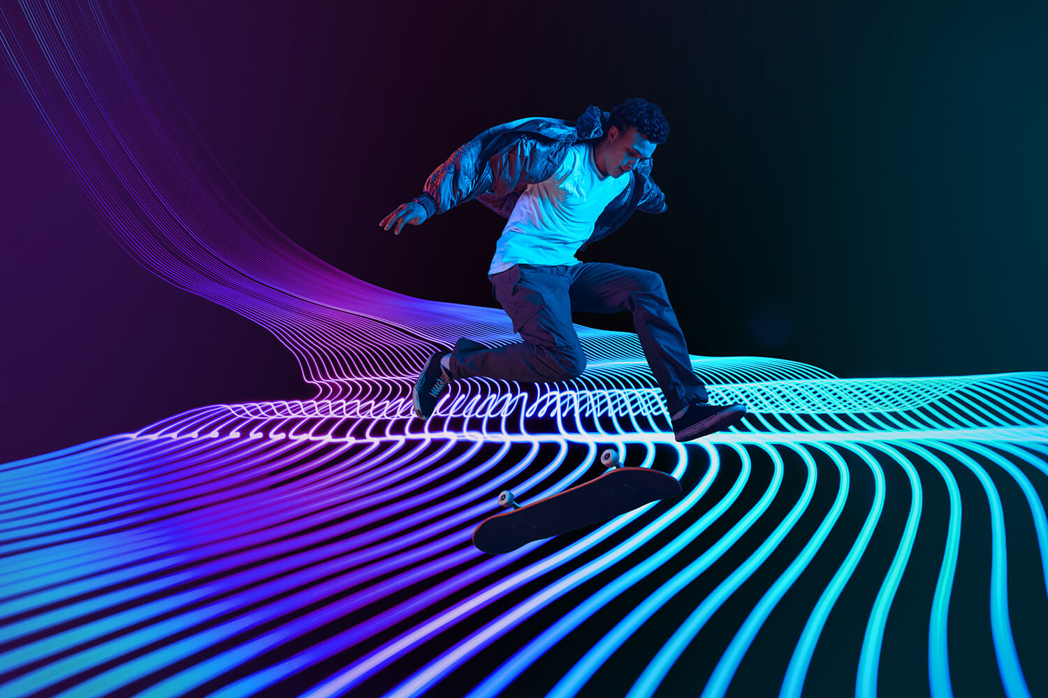 male skateboarder