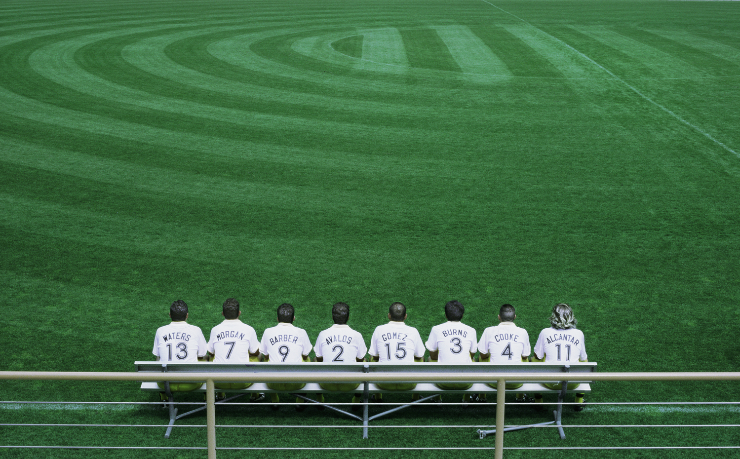 cancha jugadores futbol