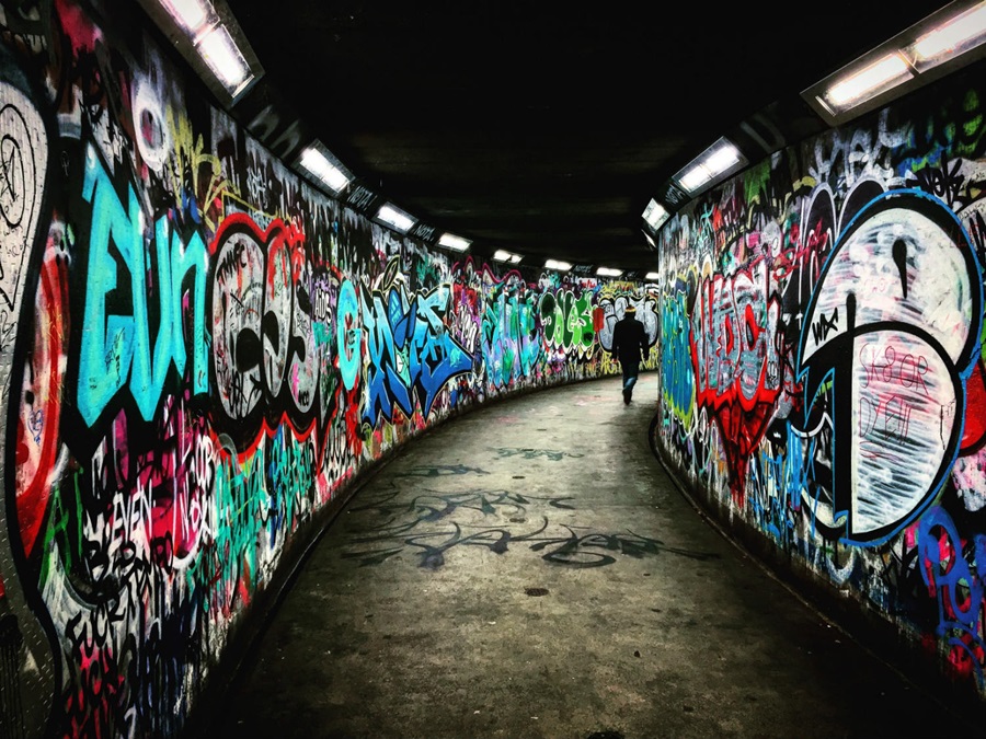 graffiti tunnel